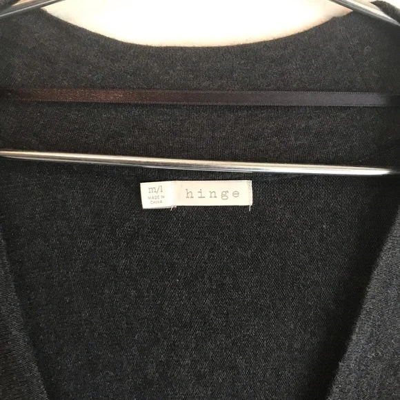 Nordstrom | Hinge | Sweater Poncho | Detailed Border - Picture 6 of 9